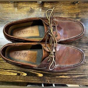 Sperry Men's Tan Leather Boat Shoes
